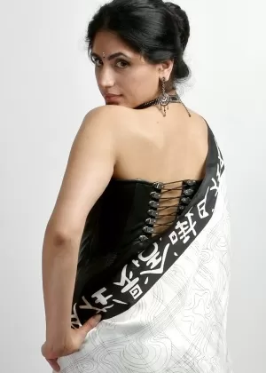 Hot Indian girl exposes nice tits and some bush wearing a choker