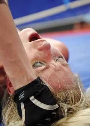 Nude catfight of hot MILFs turns into rough lesbian sex with toys