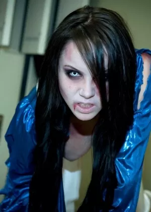 Solo model Bryci letting her Dallas Cowboys cheerleader outfit fall away