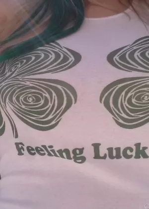 Plump amateur Danielle takes topless and clothed selfies around the house