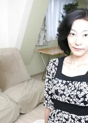 Naughty asian MILF Aya Sakuma undressing and exposing her holes