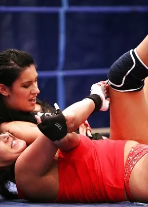 Никки Торн и Натали Фон затеяли какую-то озорную лесбийскую драку