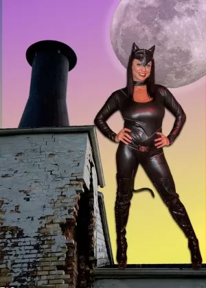 Cosplay slut Isis flaunts her great big tits in a variety of sexy costumes